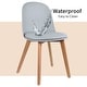 preview thumbnail 35 of 136, Modern Plastic and Wood Dining Chairs (Set of 2)