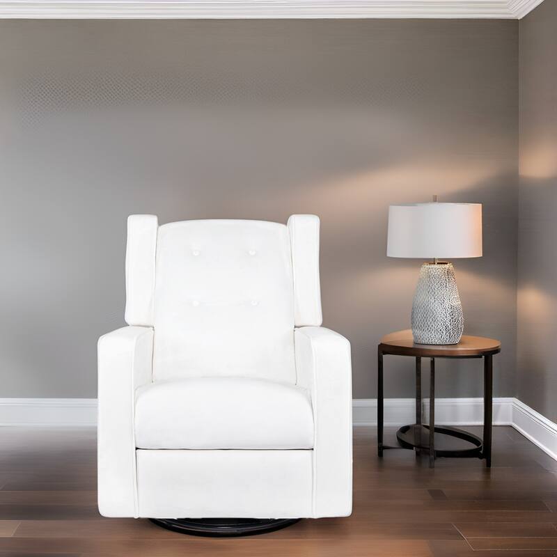 360° Swivel Glider Rocker Recliner - Nursery Chair for Breastfeeding & Maternity, Plush Cushions & Gentle Rocking Motion