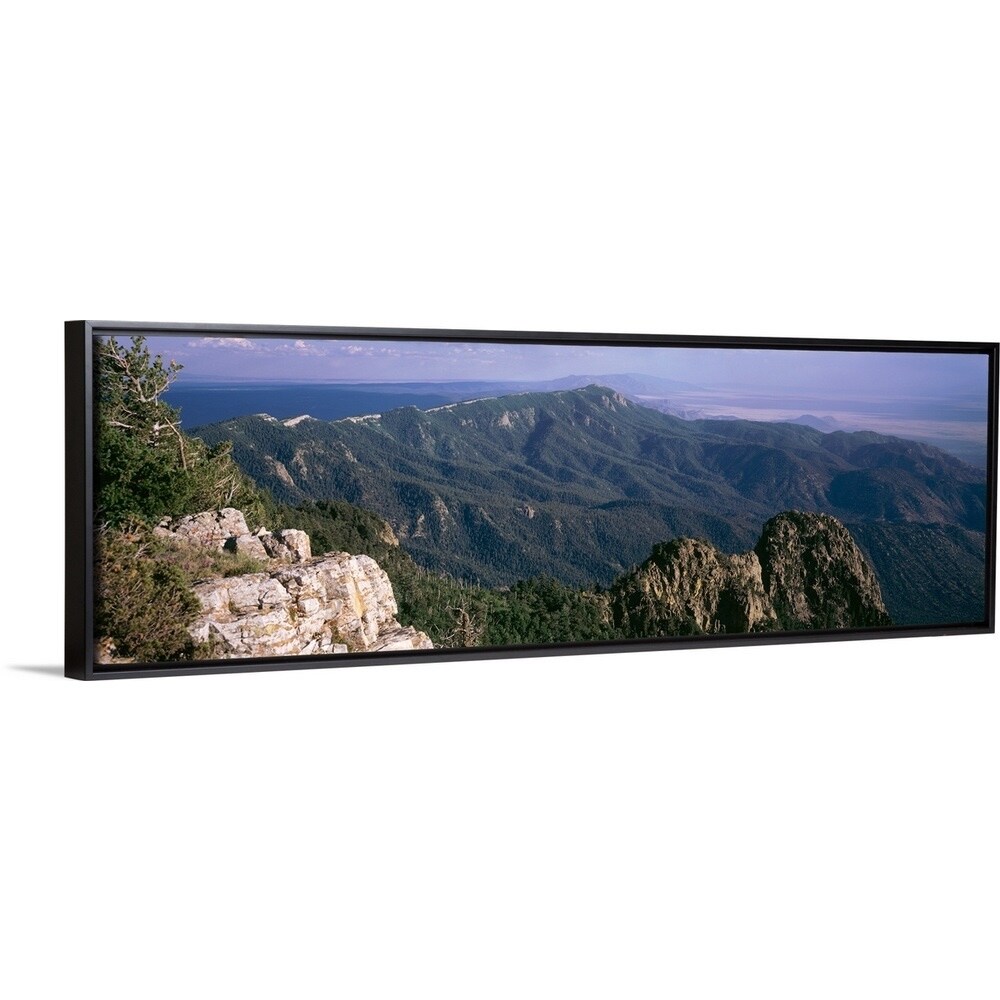 Shop Sandia Mountains Albuquerque Nm Black Float Frame Canvas