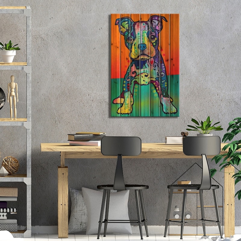 On My Own Print On Wood by Dean Russo - Multi-Color
