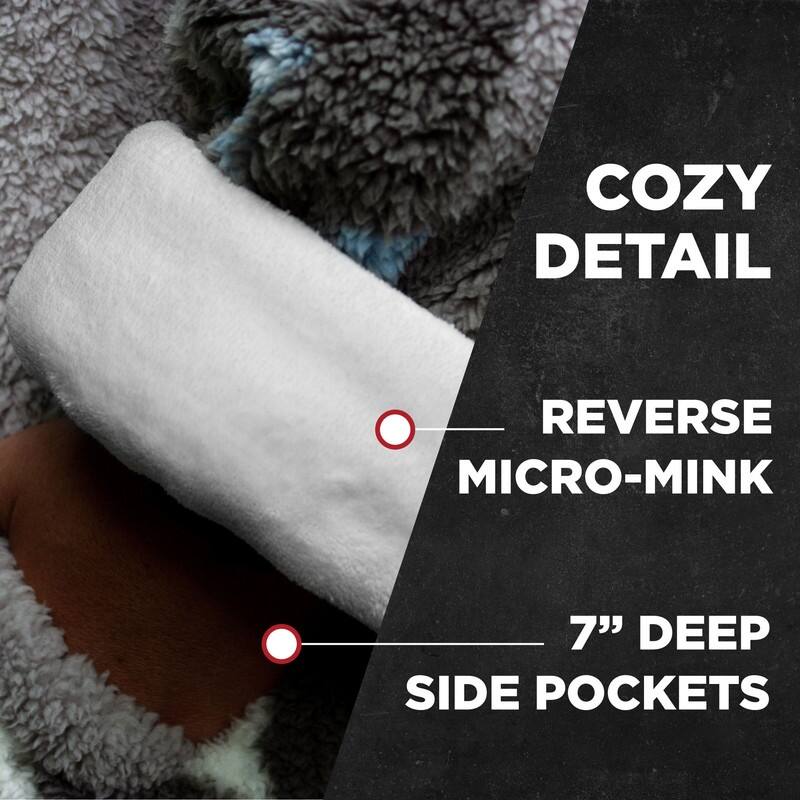 Coleman Oversized Super Soft Wearable Hoodie Throw Blanket