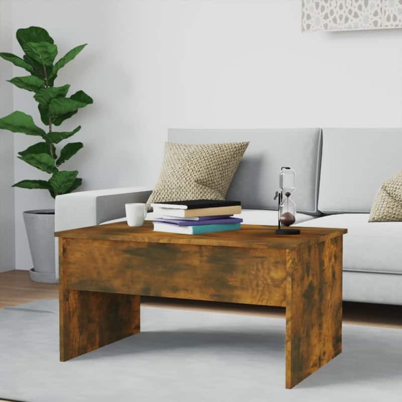 vidaXL Coffee Table Lift Top End Table Accent Side Sofa Table Engineered Wood - 31.5" x 19.9" x 16.3"