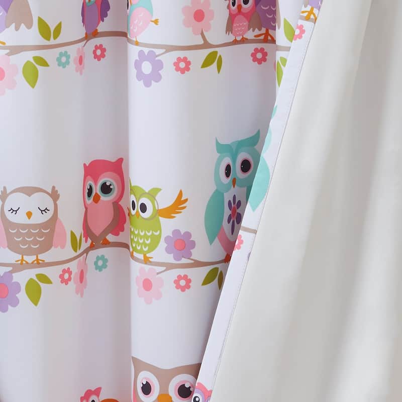 Owl Printed Blackout Curtain Panel(Only 1 Pc Panel)