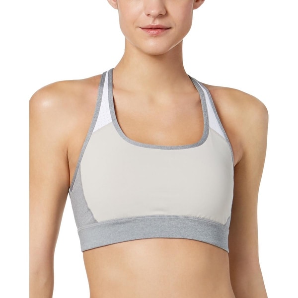 grey calvin klein sports bra