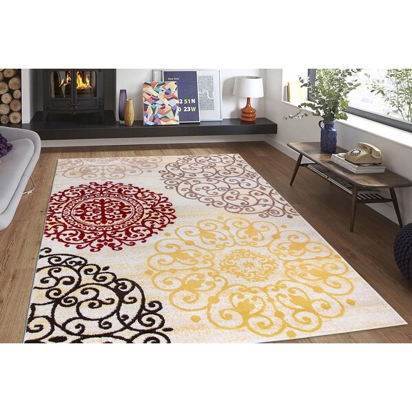 OSTI Floral Area Rug. Opens flyout.