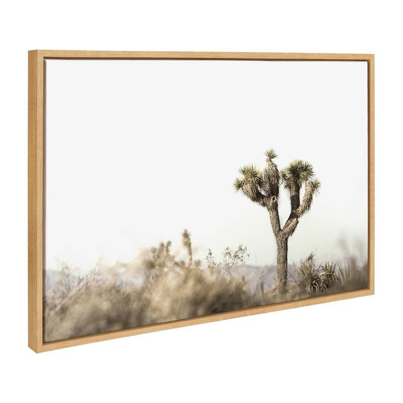 Kate and Laurel Sylvie Joshua Tree Canvas by Saint and Sailor Studios - 23x33 - Natural