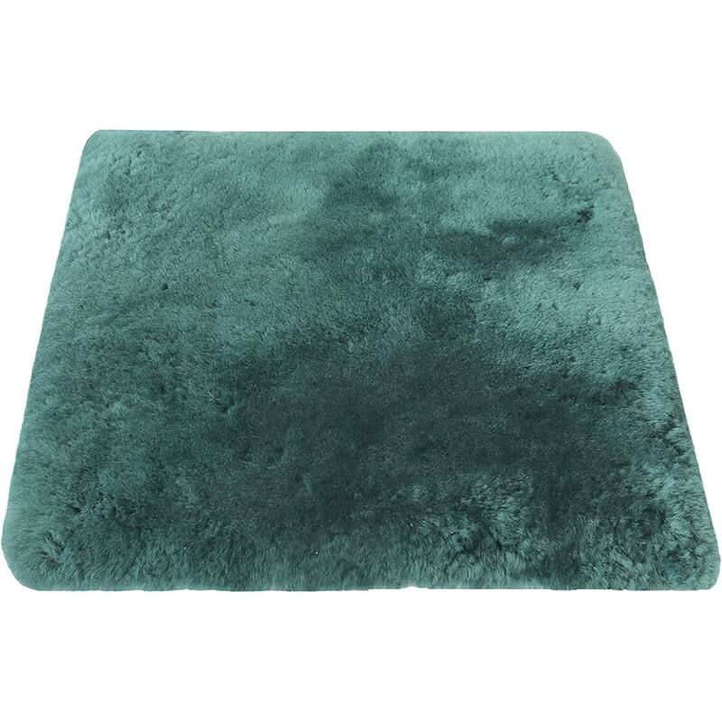 HomeRoots 17" Square Natural Medical Grade Sheepskin Chair Pad