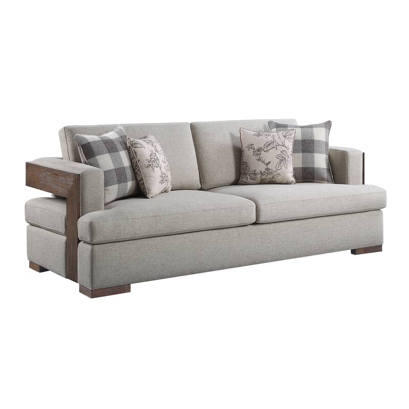 Harding Walnut Track Armrest Sofa