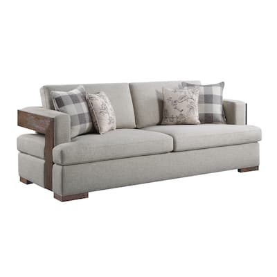 Harding Walnut Track Armrest Sofa
