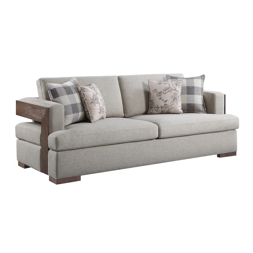 Harding Walnut Track Armrest Sofa