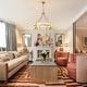 preview thumbnail 18 of 56, Dimmable Large Drum Glass Chandelier for Dining Room High Ceiling Living Room