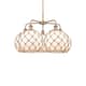 Option Antique Copper / White Glass with Brown Rope