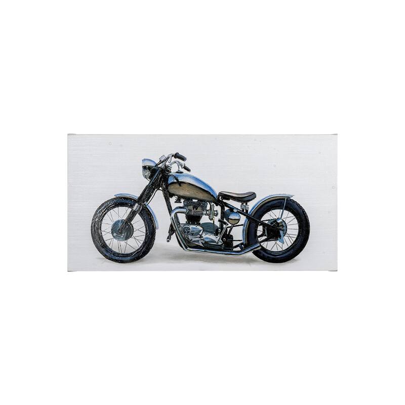 Lets Roll II White (22 x 44) Canvas Art Print - Small