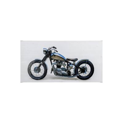 Lets Roll II White (22 x 44) Canvas Art Print