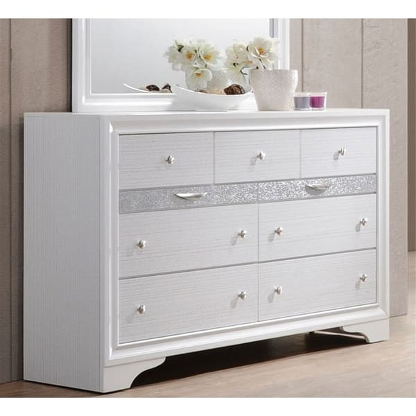 Drawers Dresser, Felt Lined Jewelry Drawer Included, Assembled, White - Bed  Bath & Beyond - 35613508