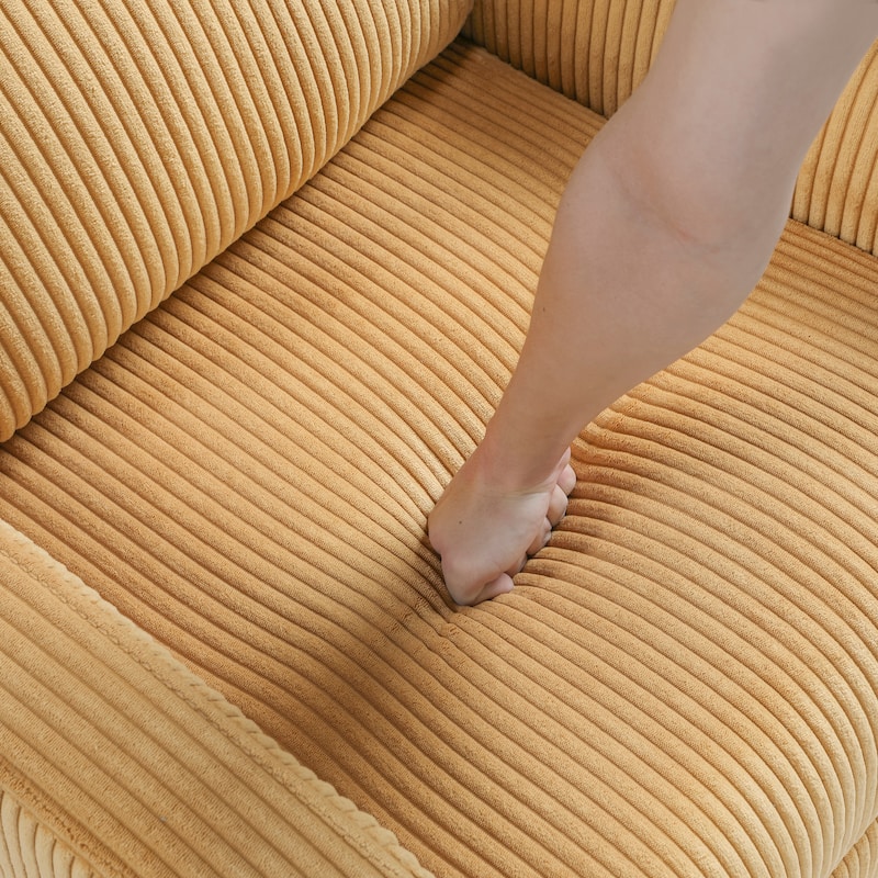 Covelo Corduroy Push Back Reclining Chair