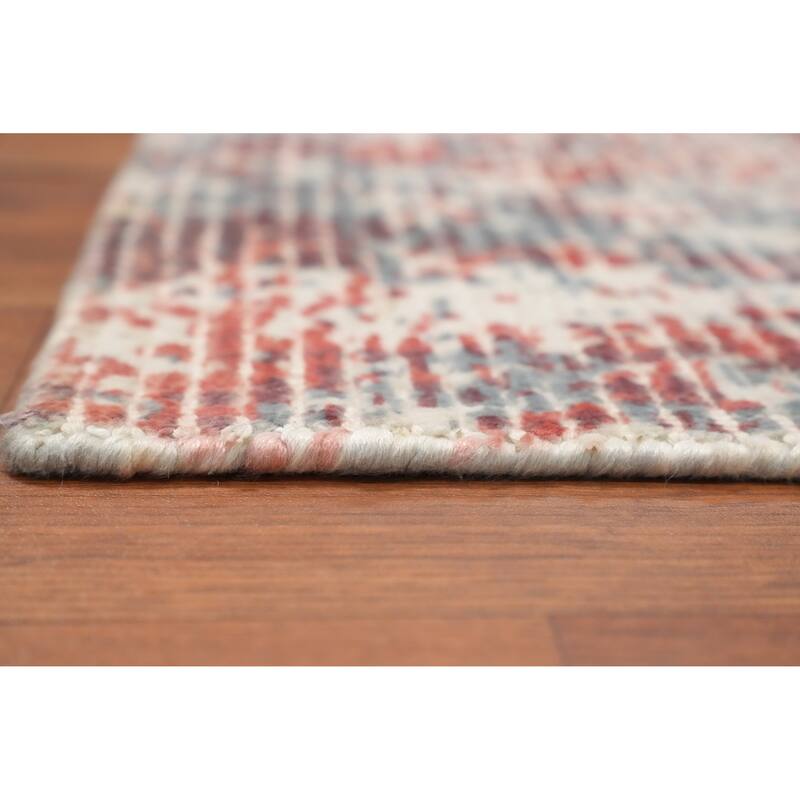Hand Knotted Oriental Viscose Silk Carpet Modern Abstract Coral Abstract Area Rug - 4' 0'' X 2' 0''