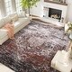 preview thumbnail 16 of 38, Ombre Vintage Area Rug Distressed Washable Living Room Bedroom Rug Indoor Carpet Ultra-Thin Soft Rug Non-Slip