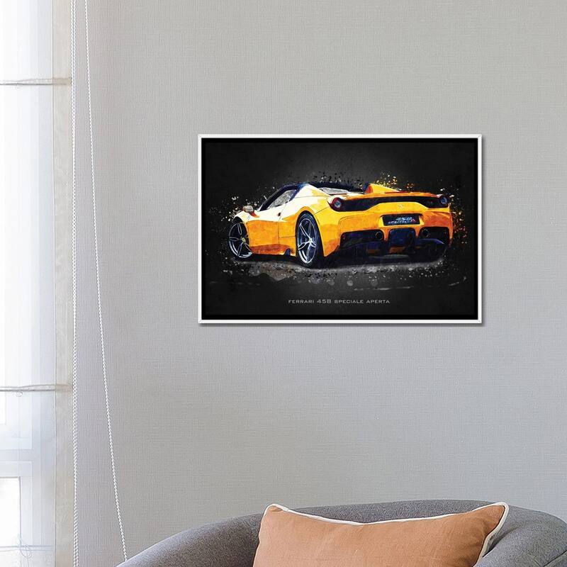 iCanvas "Ferrari 458 Speciale Aperta" by Gab Fernando Framed Canvas Print