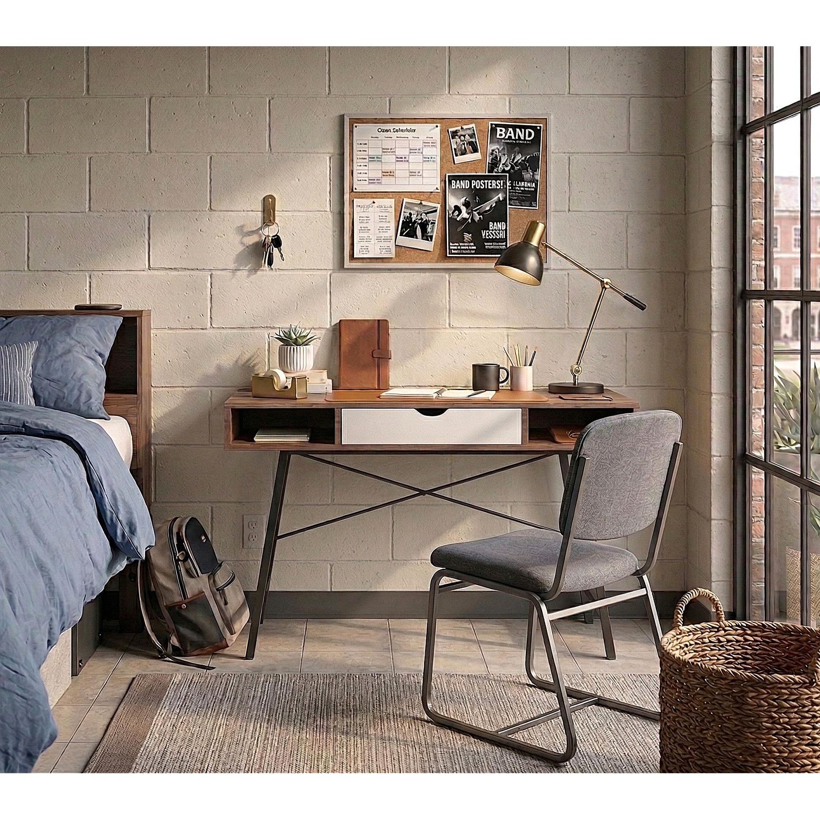 Simple Living Mid-century Edison Desk - On Sale - Overstock - 12505722