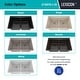 preview thumbnail 6 of 6, 33 Inch Lexicon Platinum Quartz Composite Drop-in Undermount Double Bowl Galaxy Concrete Kitchen Sink LP-800TM-C-SO