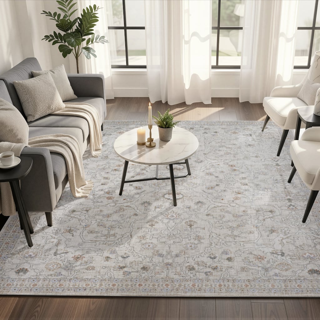 KALATY Elysian Vintage Arabesque Area Rug