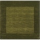 preview thumbnail 20 of 21, Hand Loomed Odessa Solid Bordered Tone-On-Tone Wool Area Rug