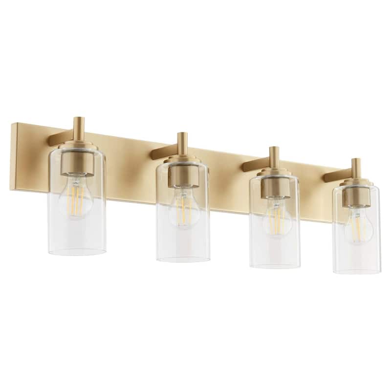 Quorum International 5200-4 Fallstaff 4 Light 32" Wide Vanity Light - Aged Brass