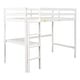 preview thumbnail 15 of 20, Multifunctional Twin Size Wood Loft Kids Bed with Built-in Desk,Shelves,Safety Guardrails and Ladder