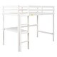 preview thumbnail 7 of 13, Twin Size Wooden Loft Bed Frame with Built-in Desk and Ladder
