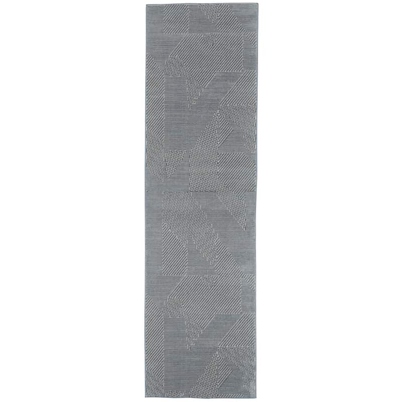 Calvin Klein Orlando Geometric Textured Modern Area Rug