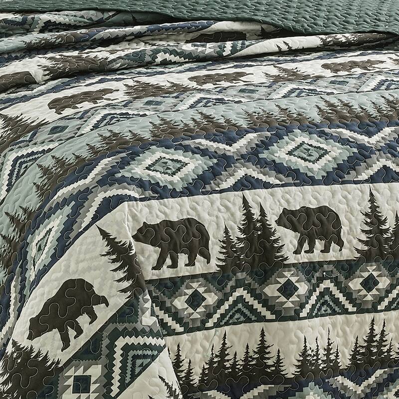 Bear Claw 3 Piece Bedspread