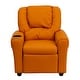 preview thumbnail 101 of 189, Contemporary Kids Recliner with Cup Holder and Headrest - 24"W x 21.5" - 36.5"D x 27"H