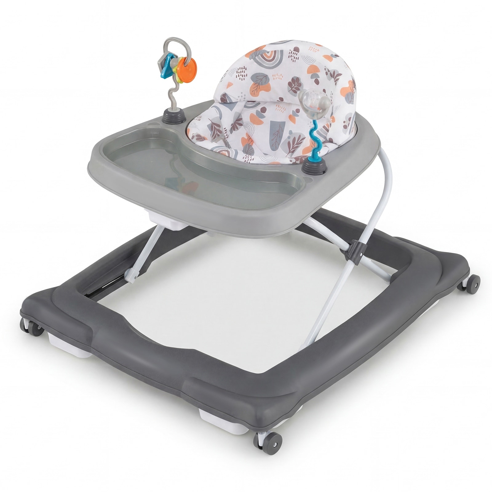 Gymax Foldable Baby Walker w/ Removable Seat & Adjustable Height 4