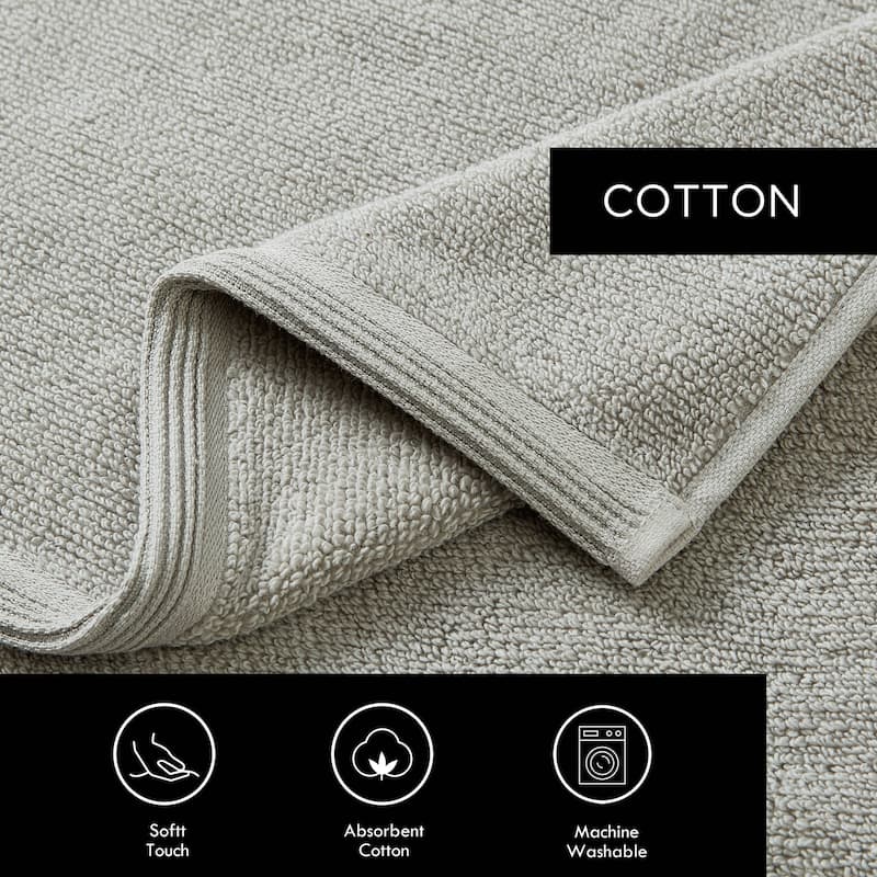 Vera Wang Sculpted Pleat Solid Cotton Multi Size Towel Set