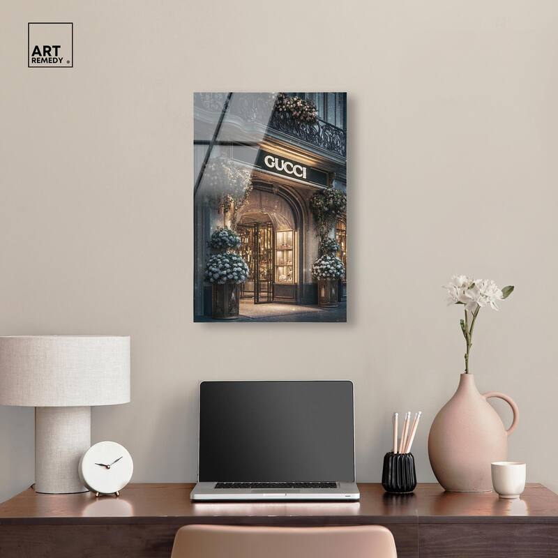 Illuminated Luxury Store Acrylic by Art Remedy, Ready to Hang