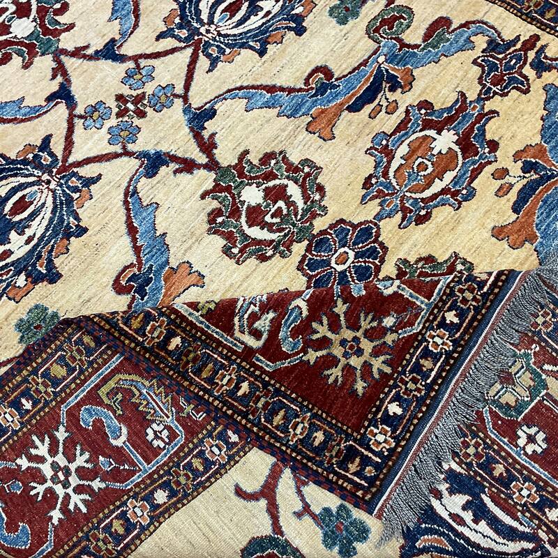 HERAT ORIENTAL Handmade Super Kazak Wool Rug - 6'4" x 9'