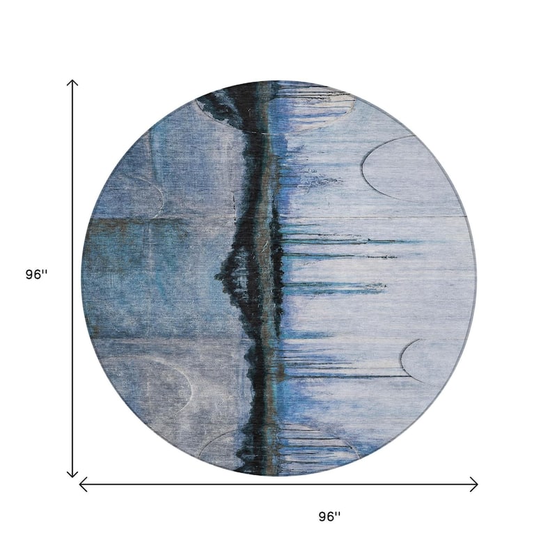 HomeRoots Abstract Transitional Rectangle Outdoor Rug