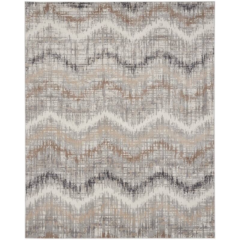 Buga Modern Non Skid Stain Resistant Low Pile Area Rug By HomeRoots