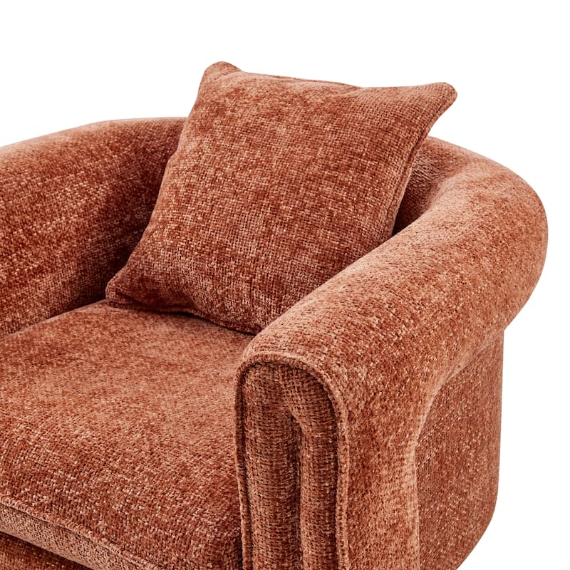 NPD Furniture Heidi Chenille Accent Arm Chair