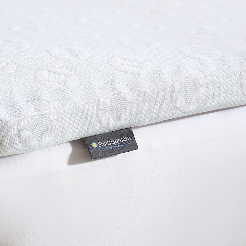 Smithsonian Sleep Collection 2-inch 5 Zone Lavender Infused Memory Foam Mattress Topper - White