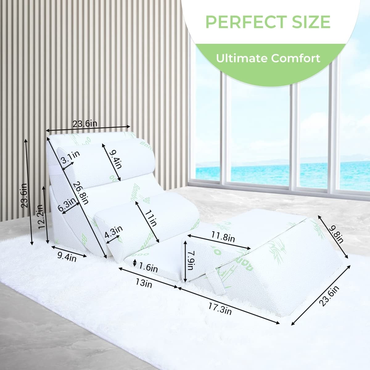 Bed bath beyond leg pillow top
