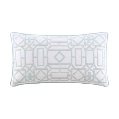 Southern Tide Trellis Square Chambray Decorative Pillow