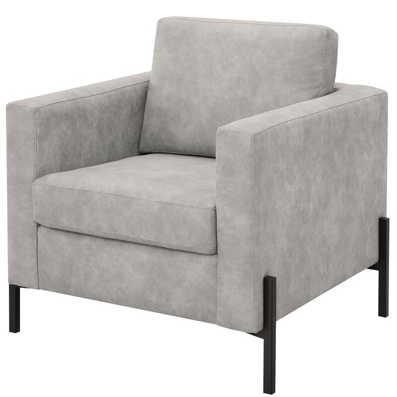 Mid-Century Modern Design Grey Accent Chair