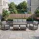 Option Grey Wicker Gray Cushion