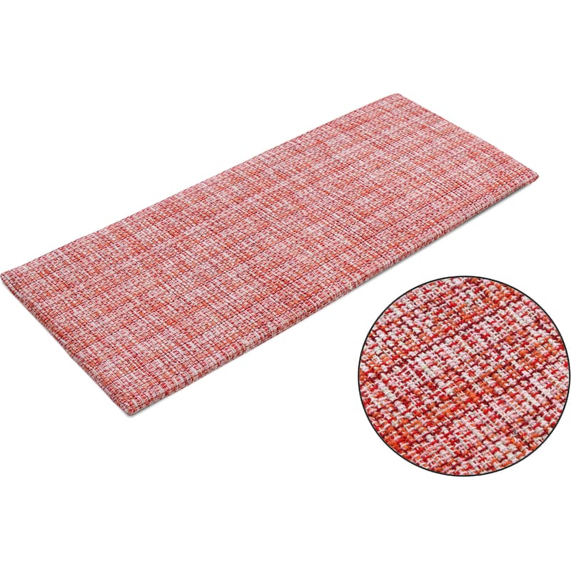 Luxurious Woven Cotton Kitchen Runner Mat Rug - Anti-Fatigue, Anti-Skid, Cushioned - 18''x48''
