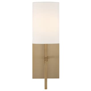 Veronica 1 Light Aged Brass Wall Mount - 5'' W x 16.5'' H x 6'' D