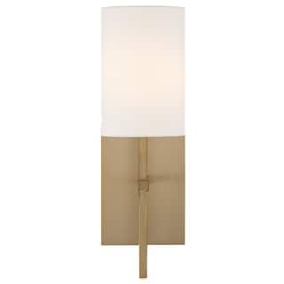 Veronica 1 Light Aged Brass Wall Mount - 5'' W x 16.5'' H x 6'' D