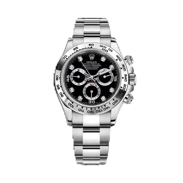 Rolex Pre-Owned Cosmograph Daytona Men's Watch - White Gold Diamond Daytona - 40mm