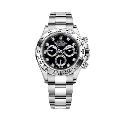 Rolex Pre-Owned Cosmograph Daytona Men's Watch - White Gold Diamond Daytona - 40mm